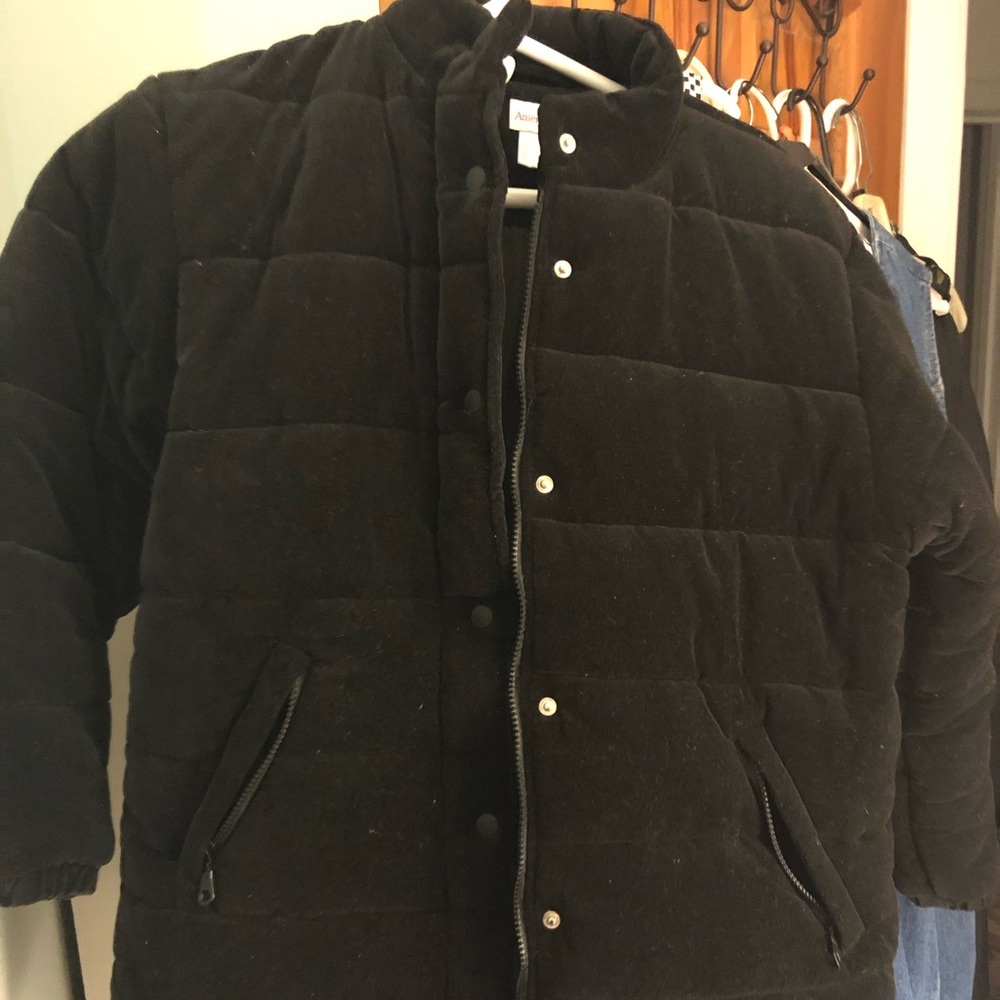 Jacket, puffer, black by American Girl. Worn 2x